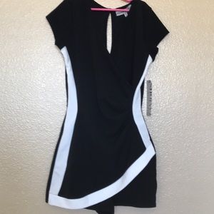 Almost famous black and white romper